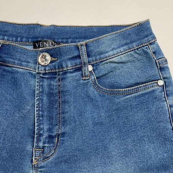 VENUS Women’s 4S Skinny Ankle Jeans Rhinestone - Picture 4 of 4